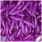 BeadTin Lilac Sparkle 19mm Spaghetti Plastic Craft Beads (150pcs)